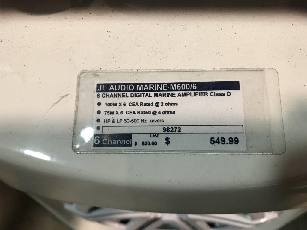 JL AUDIO MARINE STEREO SYSTEM