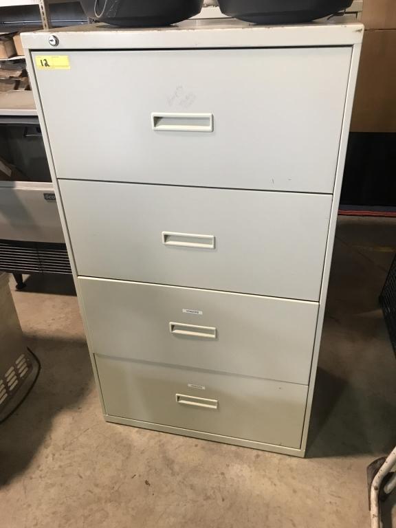 4 DRAWER STEEL LATERAL FILE CABINETS