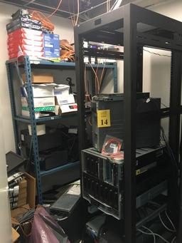 LOT CONSISTING OF: CONTENTS OF SERVER ROOM INCLUDING (2) SERVER RACKS, SERVERS, MONITORS, PRINTER,