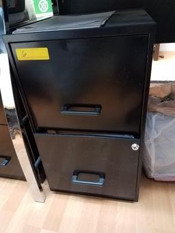 LOT CONSISTING OF: (1) 4 DRAWER METAL FILE CABINET &