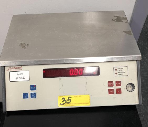 CARDINAL 100 LB. CAPACITY DIGITAL SCALE