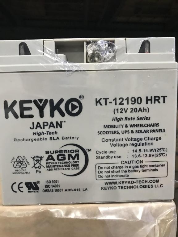 LOT CONSISTING OF 144 KEYKO BATTERIES