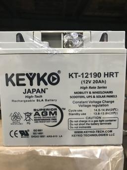 LOT CONSISTING OF 108 KEYKO BATTERIES