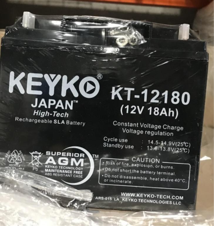 LOT CONSISTING OF 120 KEYKO BATTERIES