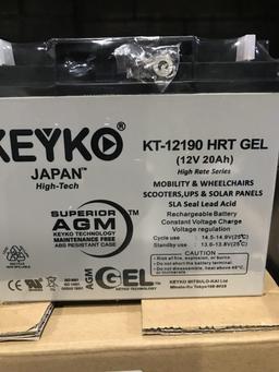 LOT CONSISTING OF 36 KEYKO BATTERIES