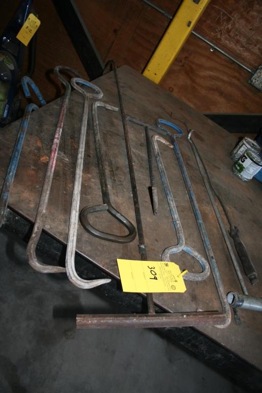 LOT CONSISTING OF (8) MANHOLE COVER LIFTER TOOLS