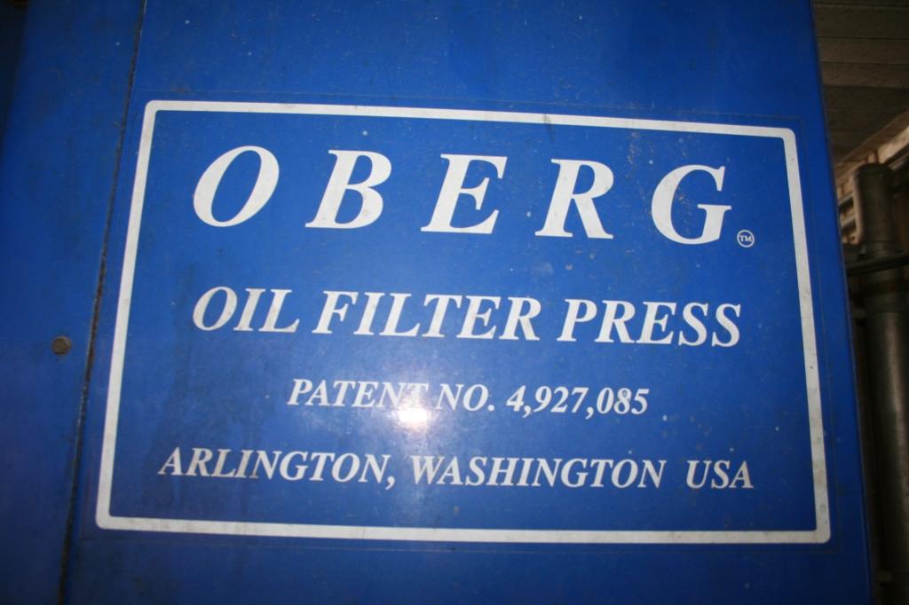 OBERG OIL FILTER PRESS