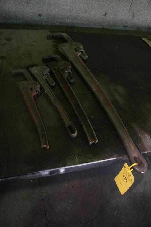 LOT CONSISTING OF (4) ASSORTED PIPE WRENCHES