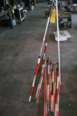 LOT CONSISTING OF SURVEY MEASURING POLES