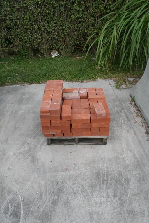 PALLETS OF CONCRETE BLOCKS