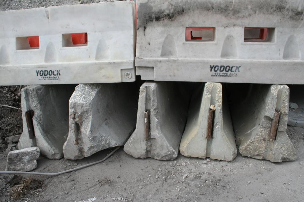 CONCRETE JERSEY BARRIERS
