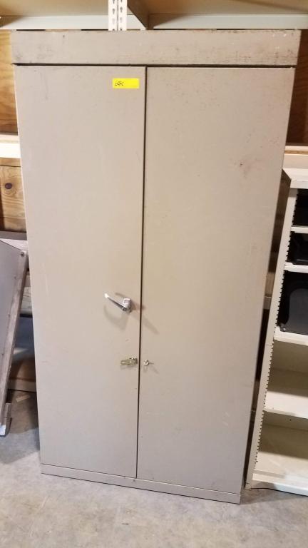 LOT CONSISTING OF (2) METAL CABINETS AND