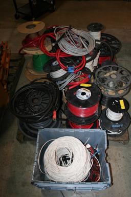 LARGE LOT CONSISTING OF WIRE & ELECTRICAL CABLE