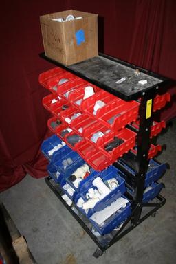 ROLLING PARTS BIN WITH REMOVABLE BINS