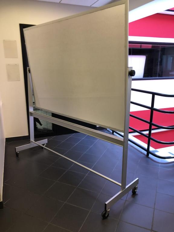 PORTABLE ROLLING WHITE BOARD (4' H X 6' W)