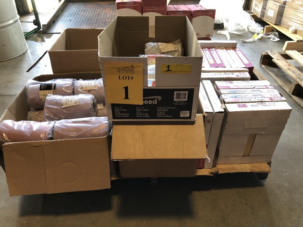 PALLET CONSISTING OF ASSORTED SANDPAPER, ASSORTED SIZES AND GRITS,