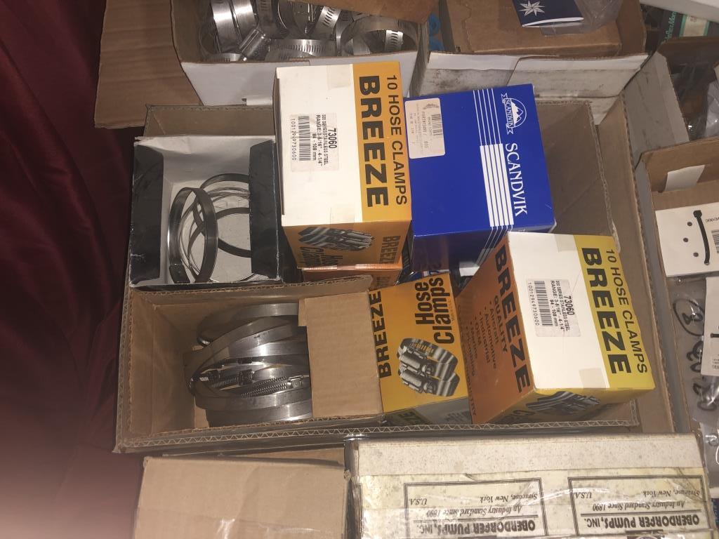 PALLET CONSISTING OF THROTTLE CABLES, STEERING HOSE TUBES, FUEL LINE BULB PRIMER ASSEMBLIES,