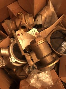 PALLET CONSISTING OF PUMP HOUSINGS, FILTRATION HOUSINGS, LARGE QUANTITY BRASS FITTINGS,