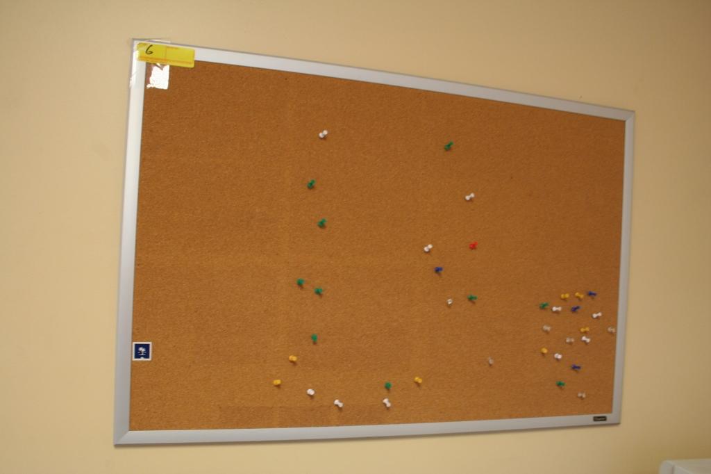 LOT CONSISTING OF (4) DRY ERASE & CORK BOARDS