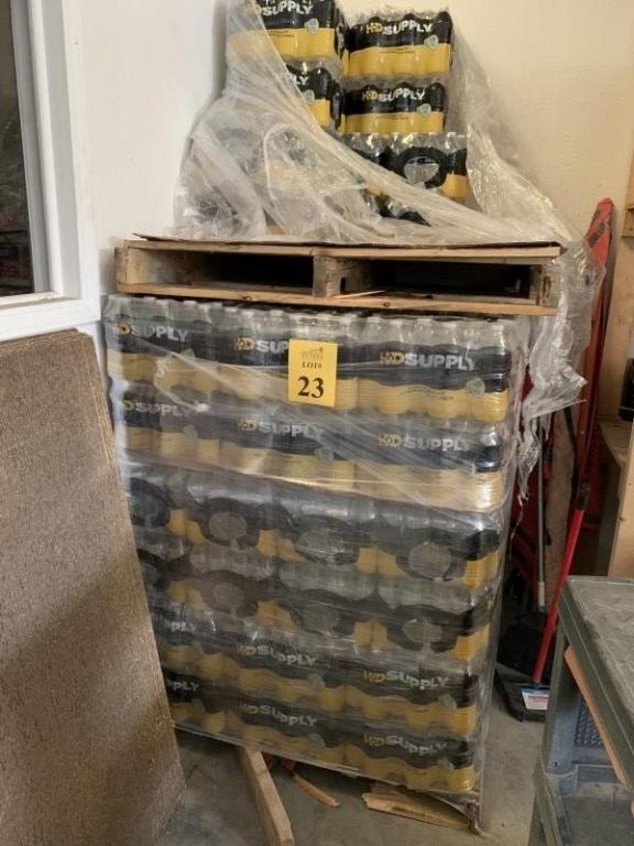 PALLET OF CASES OF WATER