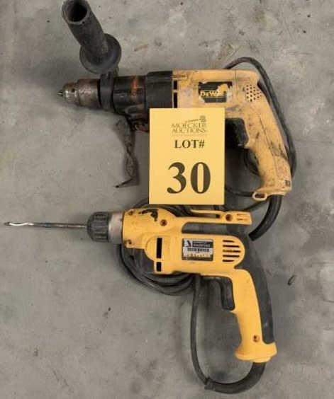 DEWALT CORDED DRILLS MODELS DWD110 AND DW505