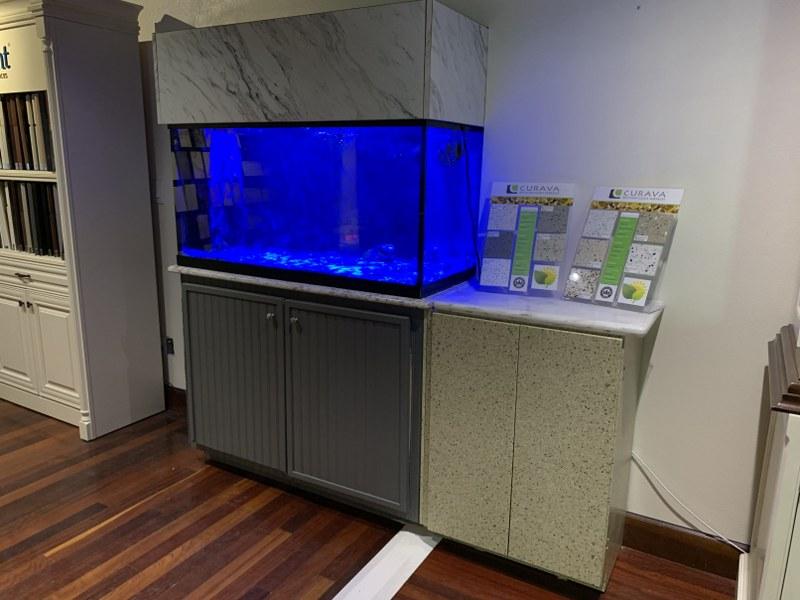 FISH TANK WITH HOOD AND STAND