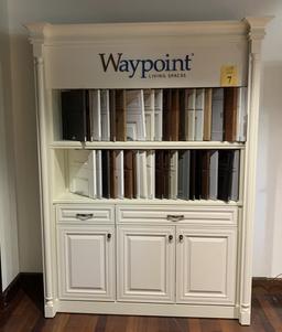 DISPLAY CABINET WITH SAMPLES