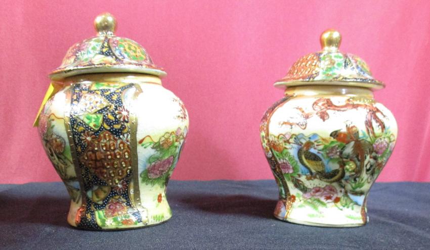 LOT CONSISTING OF ROYAL SATSUMA GINGER JARS