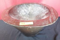 HAND CARVED AFRICAN CEREMONIAL BOWL