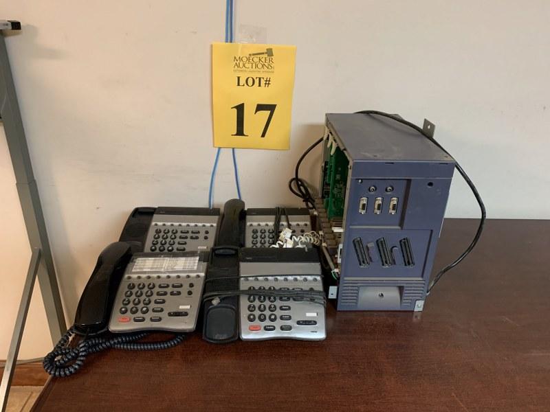 NEC PHONE SYSTEM WITH 4 PHONES