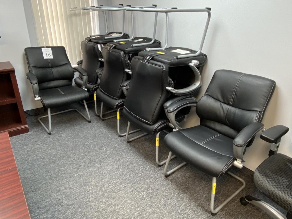 BLACK CLIENT CHAIRS WITH ARMS
