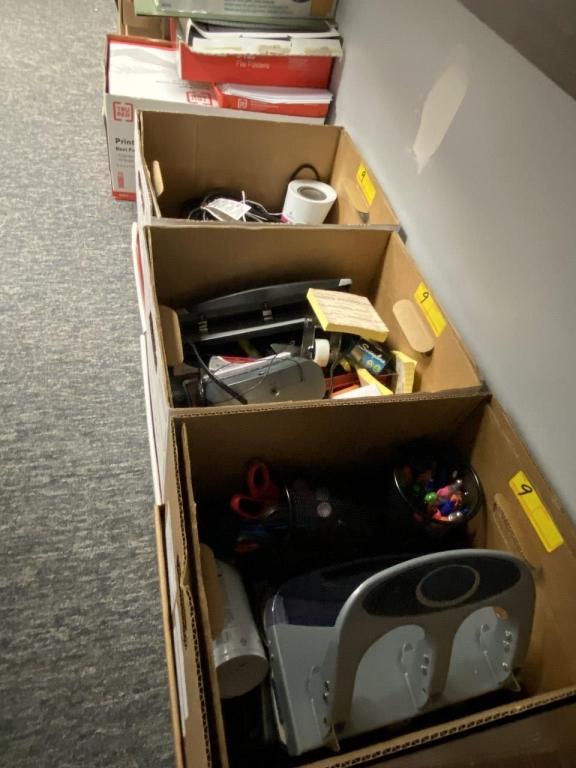 SUBSTANTIALLY LARGE LOT ASSORTED OFFICE SUPPLIES: