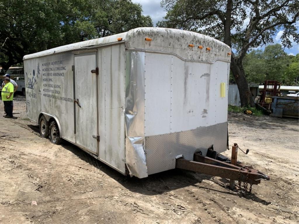 2002 HAULMARK 20' DUAL AXLE ENCLOSED UTILITY TRAILER