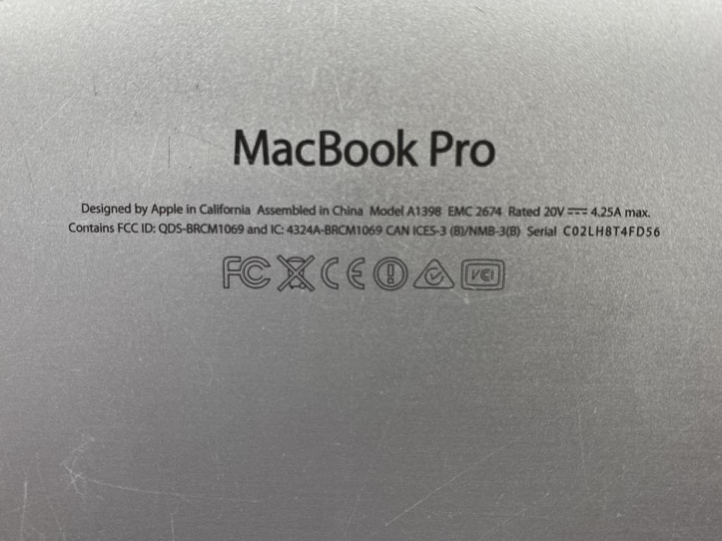 APPLE MACBOOK PRO, MODEL A1399