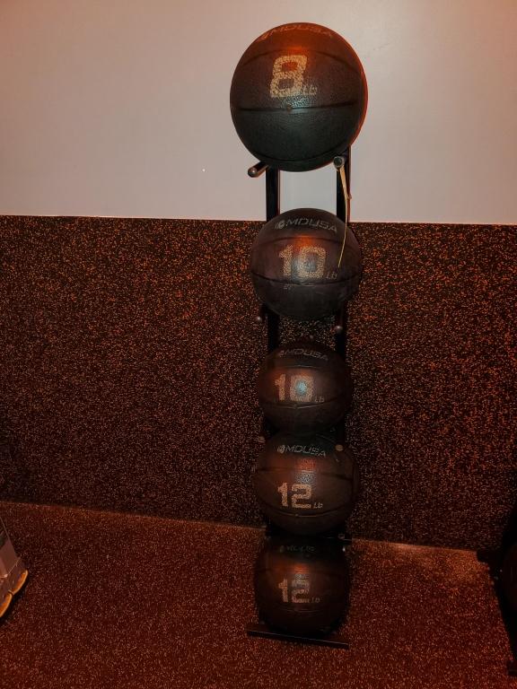 MEDICINE BALL SET WITH RACK