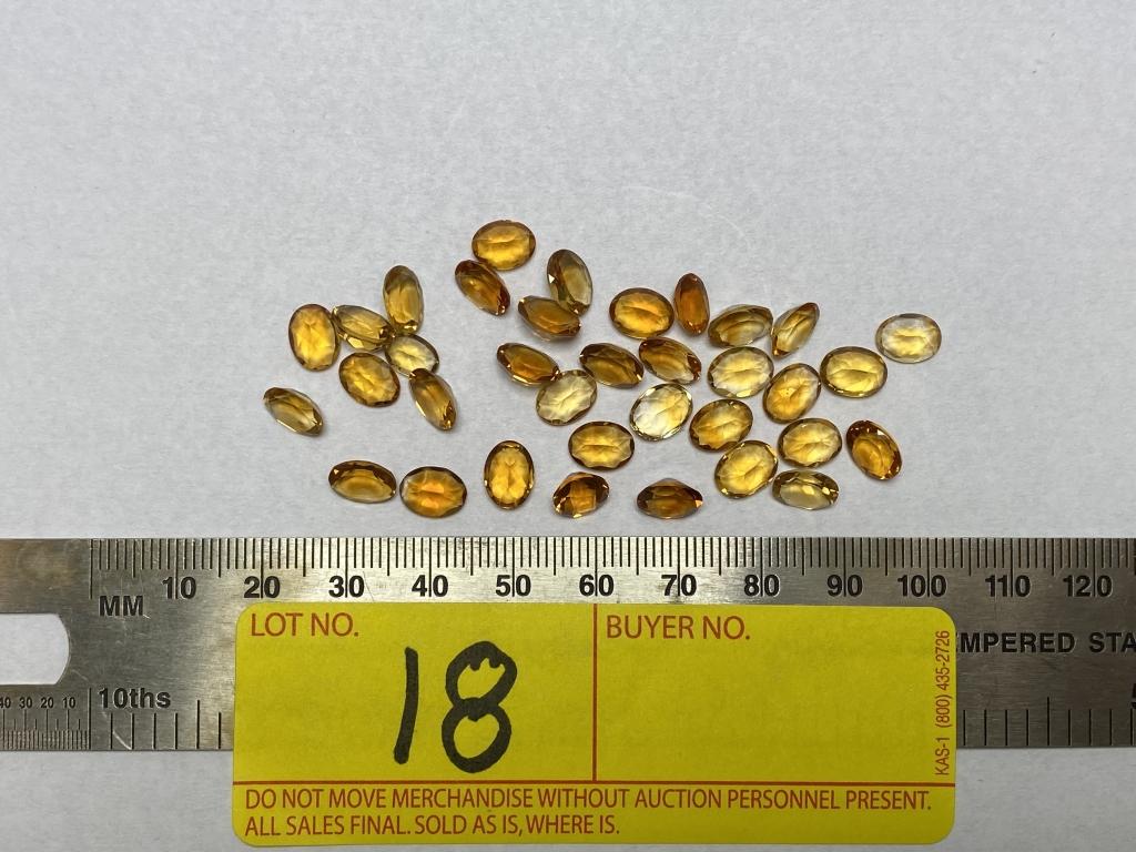 LOT CONSISTING OF LOOSE CITRINE