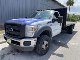 2013 FORD F550 SUPER DUTY FLATBED