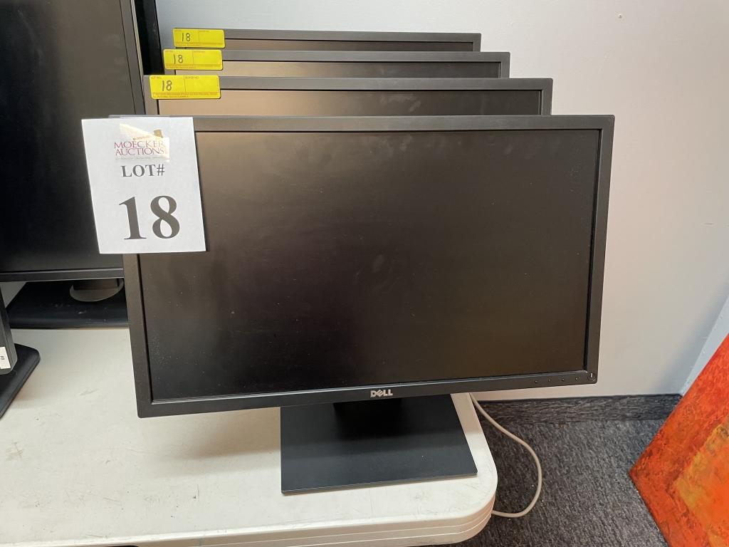 DELL 24" MONITORS ON FIXED STANDS