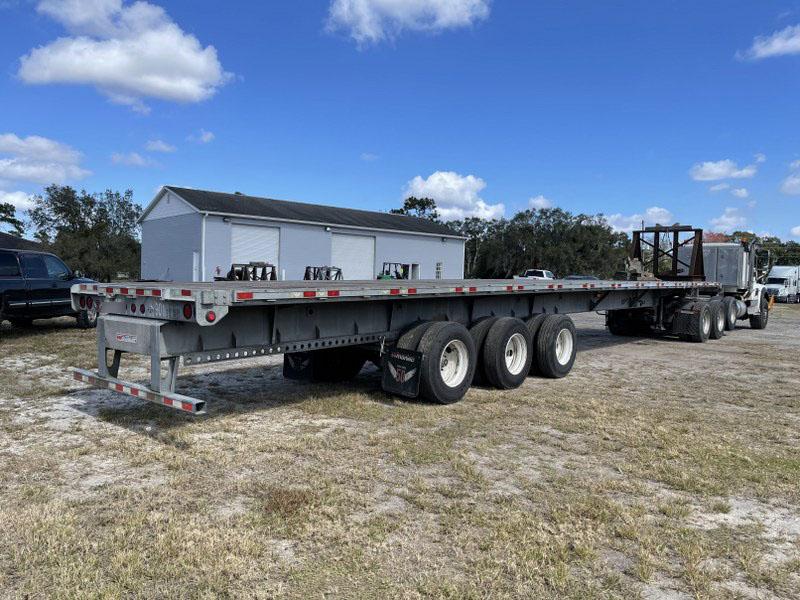 2017 MANAC 12353K028 53' TO 90' EXTENDABLE  GALVANIZED STEEL FRAME FLATBED TRAILER