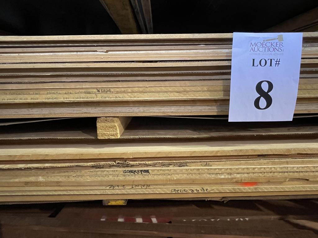 LOT CONSISTING OF MDF BOARDS