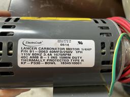 LANCER CARBONATOR MOTOR, 1/4 H.P.