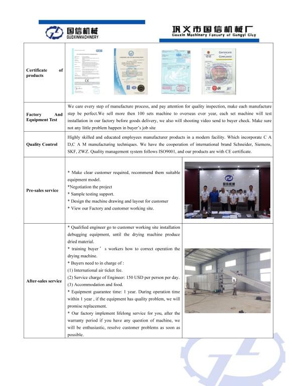 GUOXIN MACHINERY HEMP DRYING SYSTEM, MFG. DATE: JANUARY 2018