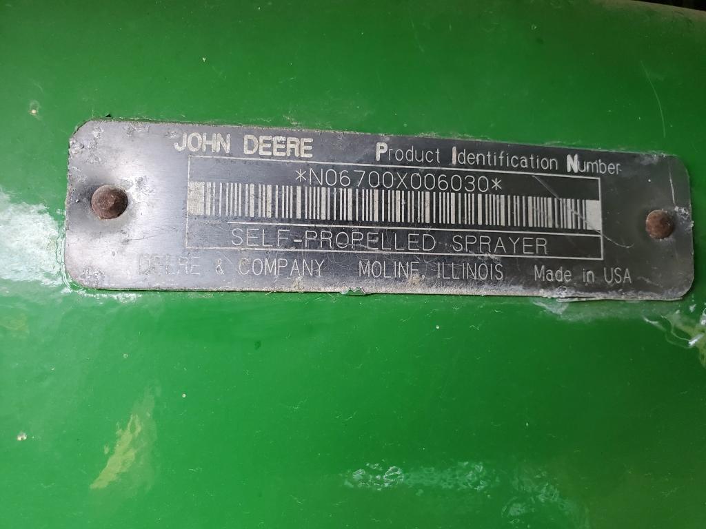 1997 JOHN DEERE 6700 SPRAYER