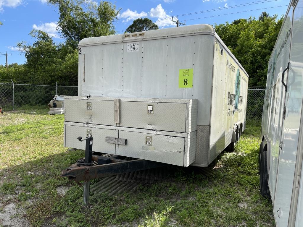 2003 KENDALL 20' TANDEM AXLE ENCLOSED UTILITY TRAILER