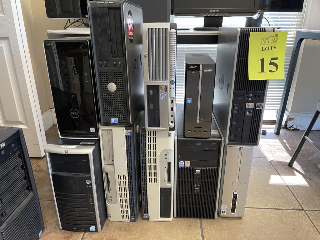 LOT CONSISTING OF VARIOUS COMPUTER TOWERS
