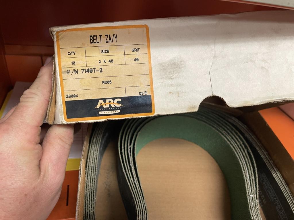 LOT CONSISTING OF ASSORTED SANDING BELTS