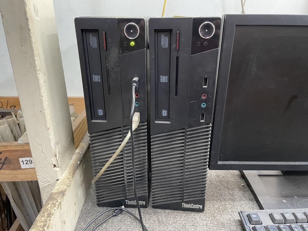 LOT CONSISTING OF (2) LENOVO THINKCENTER DESKTOPS