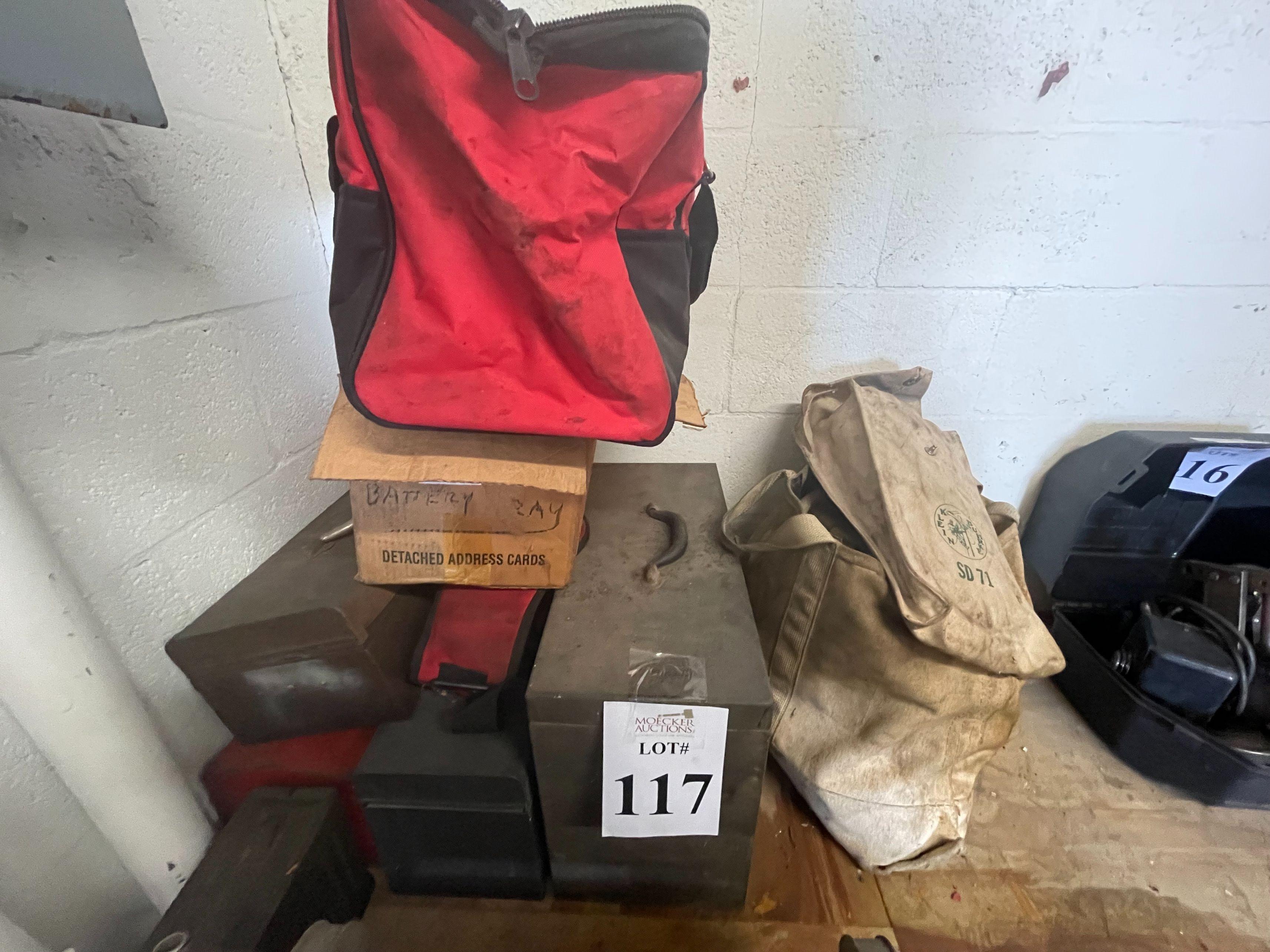 LOT CONSISTING OF ASSORTED  TOOL BOXES AND BAGS