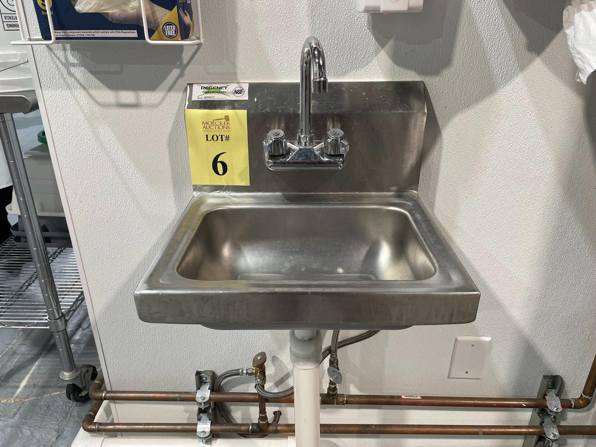 STAINLESS STEEL HAND SINK, MFG.: REGENCY