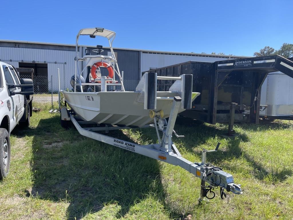 2019 24’ SEA ARK ALUMINUM WORK/PUSH BOAT